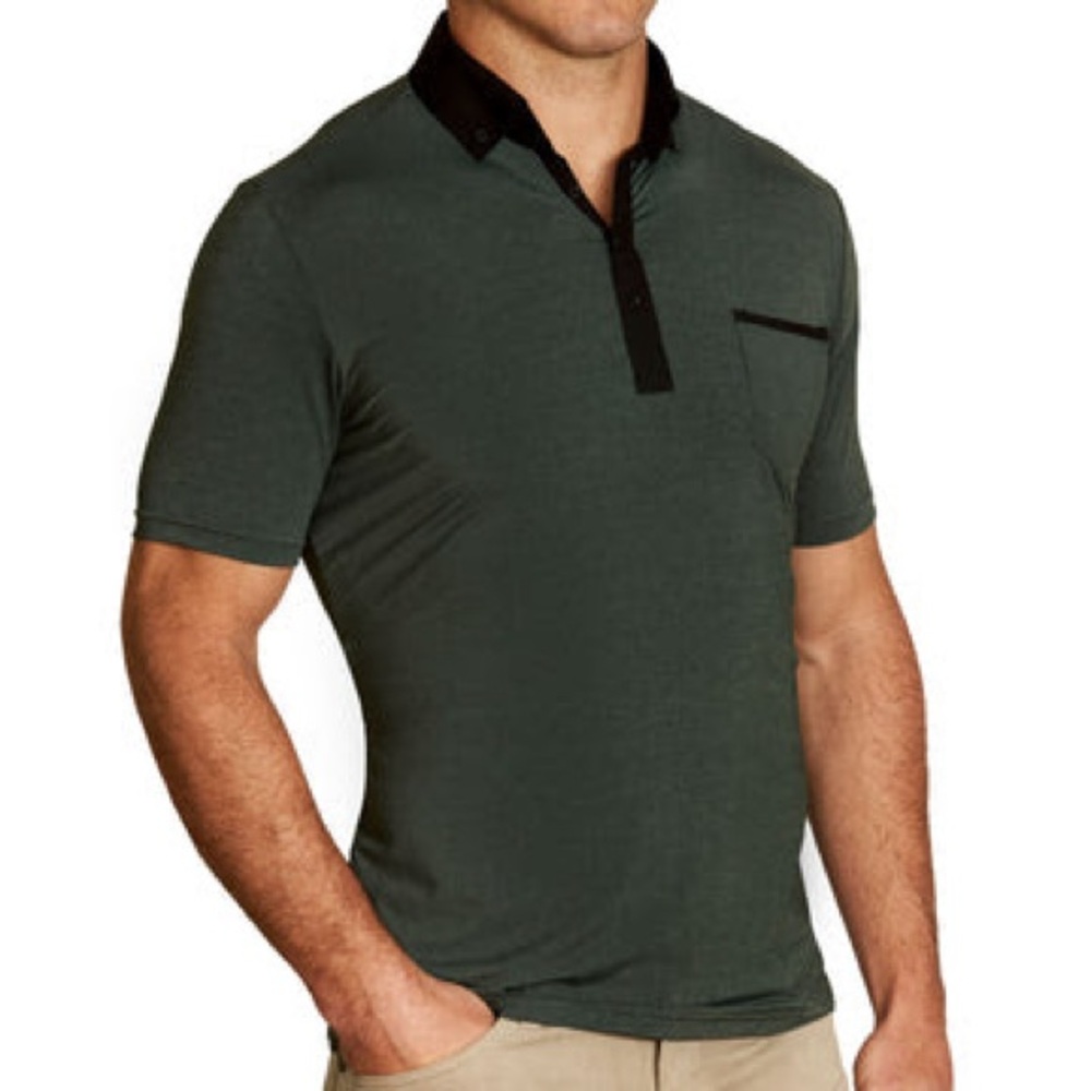"The Pershing" Heathered Army Green Tech Polo
XL / Heathered Army Green